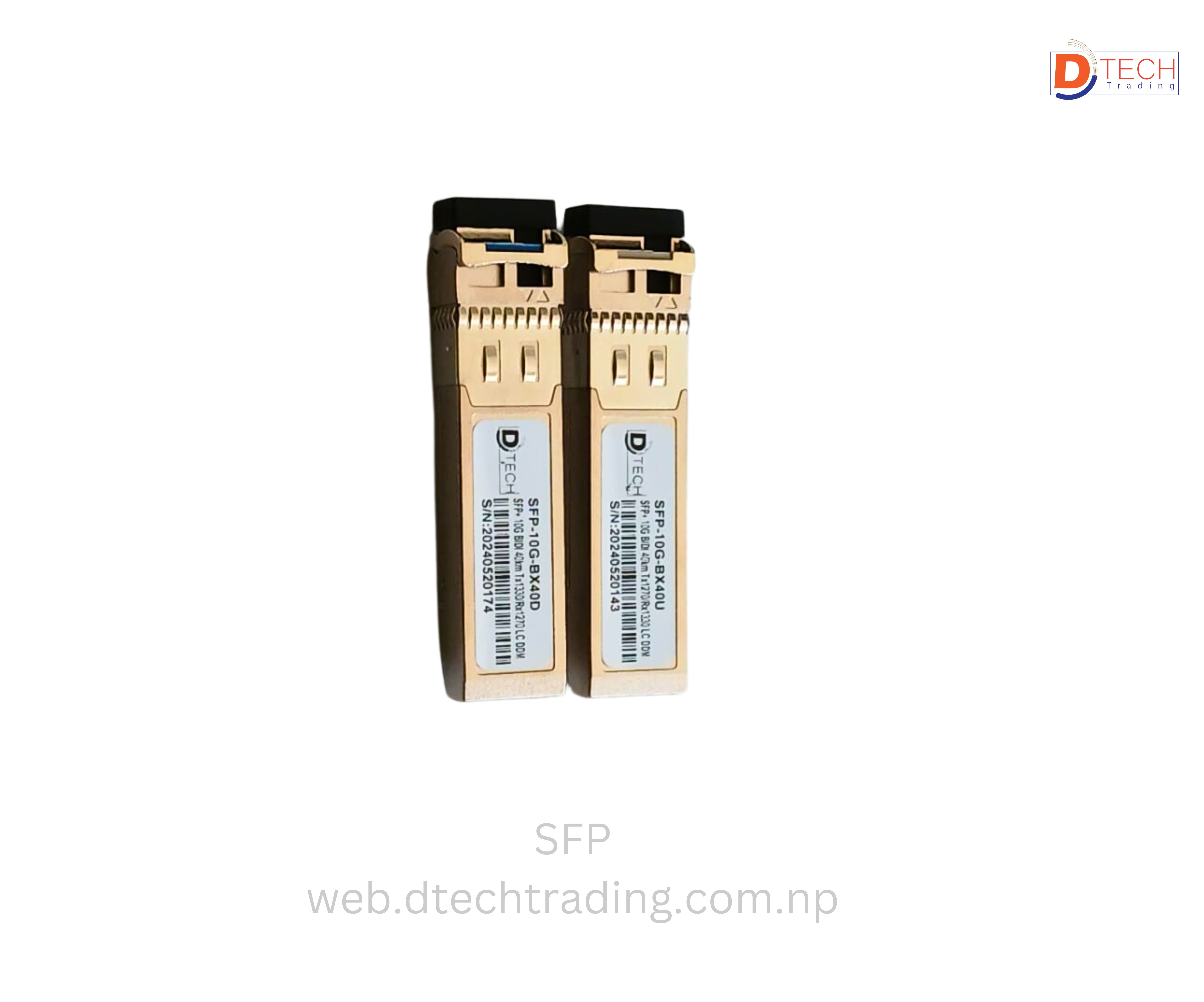 SFP 10G, BIDI TX1270nm/RX1330nm, 40KM, LC DDM